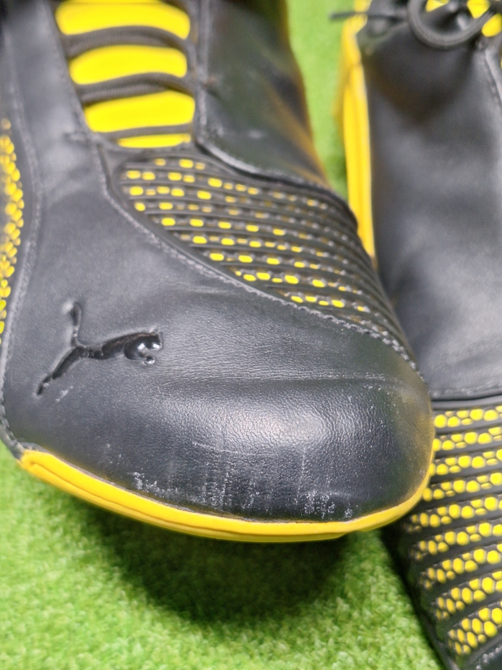 RARE! Puma Ferrari Driving Shoe Siluro SF Yellow & Black - Men's Size 10.5 - Picture 10 of 14